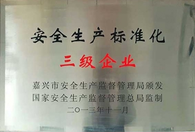 Three-level enterprise of safety production standardization